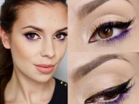 Макияж со стрелками для карих глаз изображение