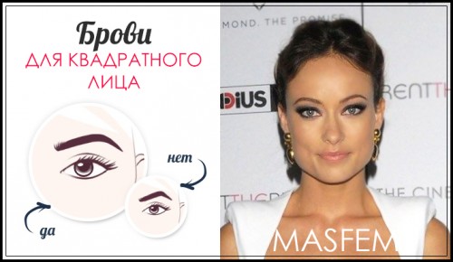 Макияж для квадратного лица изображение